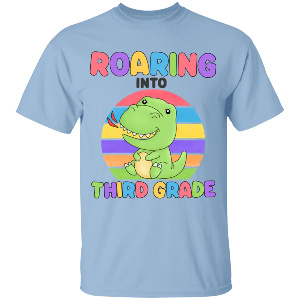 Roaring Into Third Grade Youth  Cotton T-Shirt