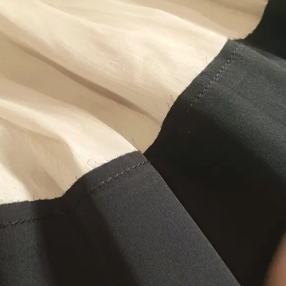 Robert Rodriguez Pleated Color Block Beige Colorblock Skirt Fresh Size 10
