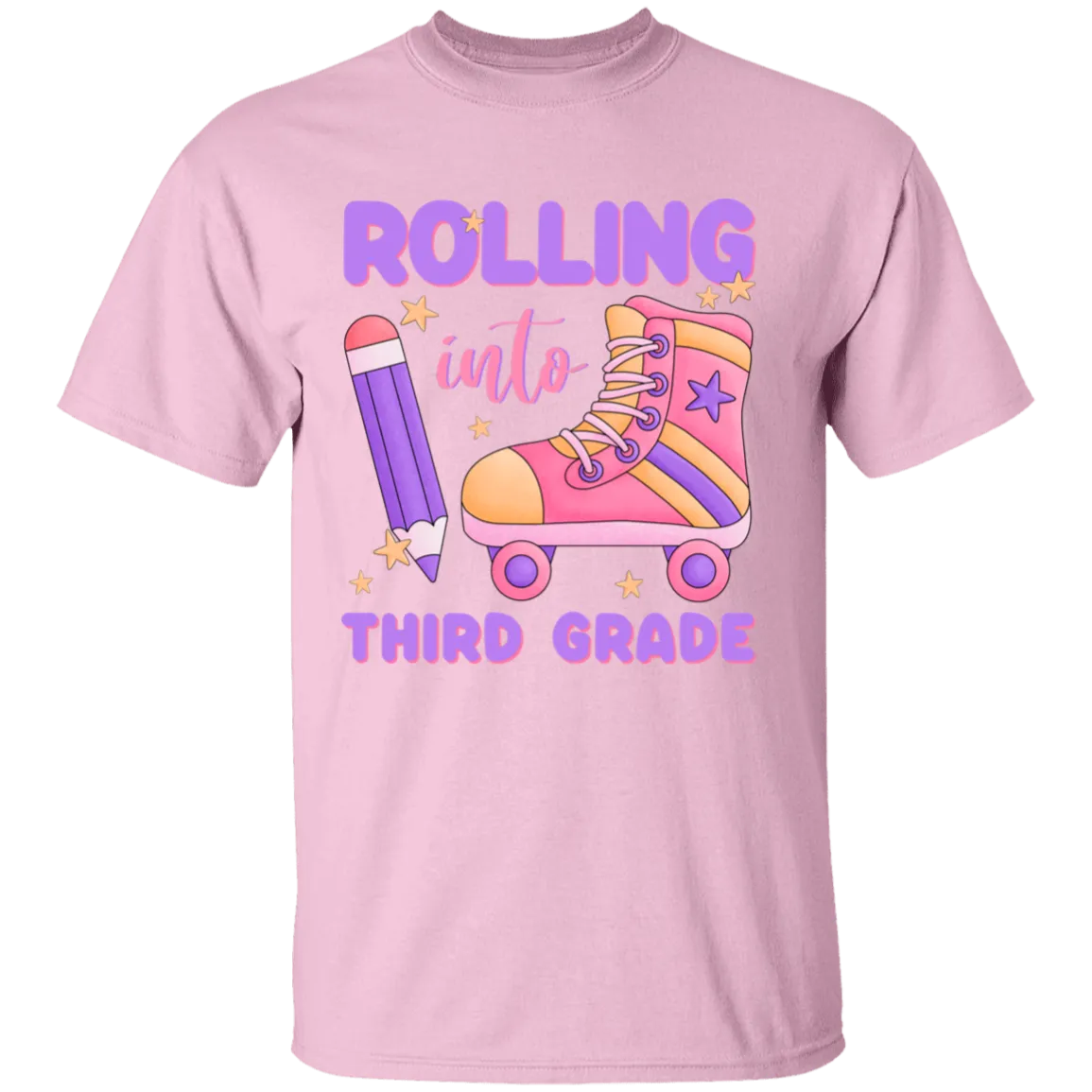 Rolling into Third Grade Youth Cotton T-Shirt