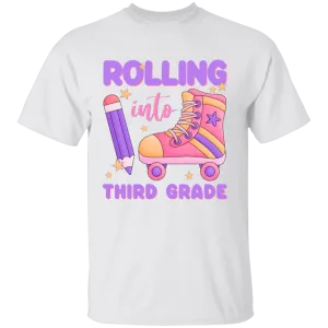 Rolling into Third Grade Youth Cotton T-Shirt
