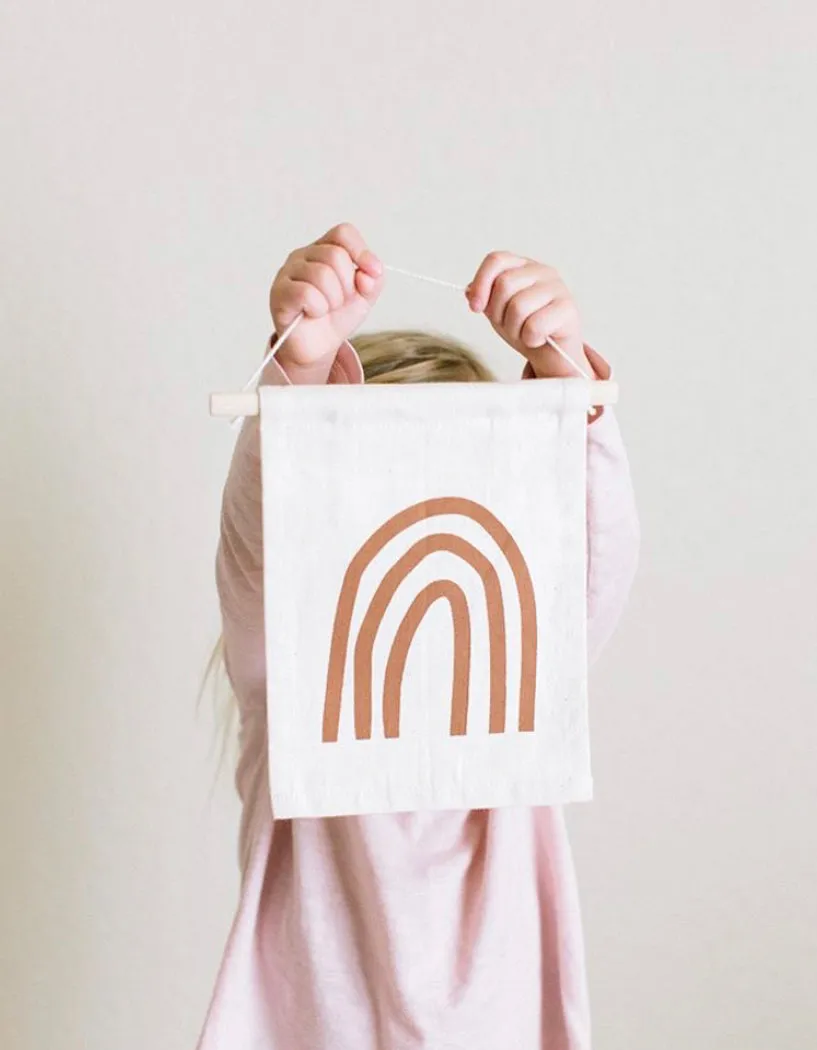 Rust Rainbow Hanging Banner