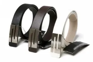 S smooth belt buckle gentleman British wind Mens belt