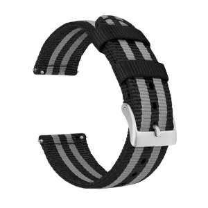 Samsung Galaxy Watch4 Two Piece NATO® style Black Smoke Bond Watch Band
