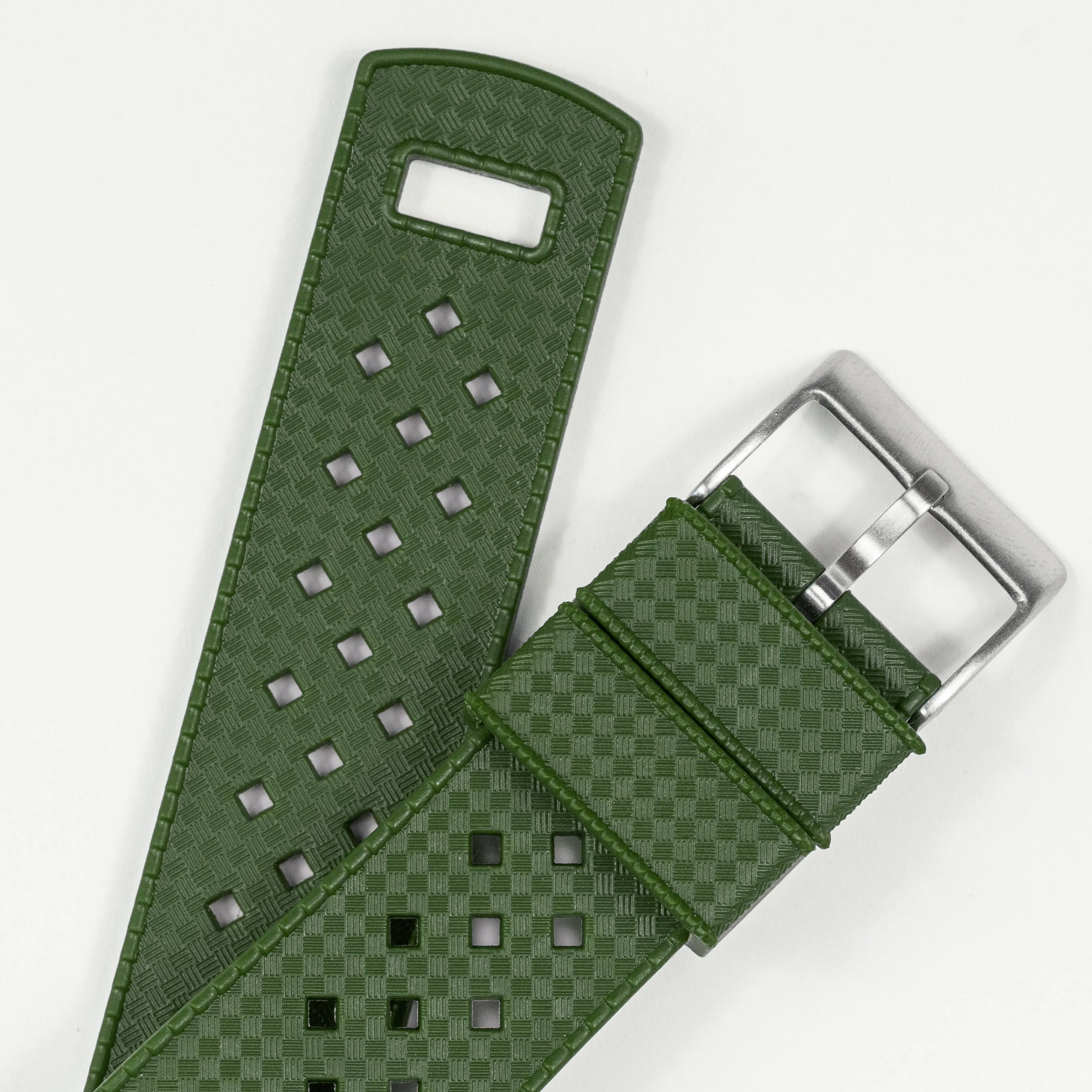 Samsung Galaxy Watch5 Two Piece NATO® style Army Green Watch Band
