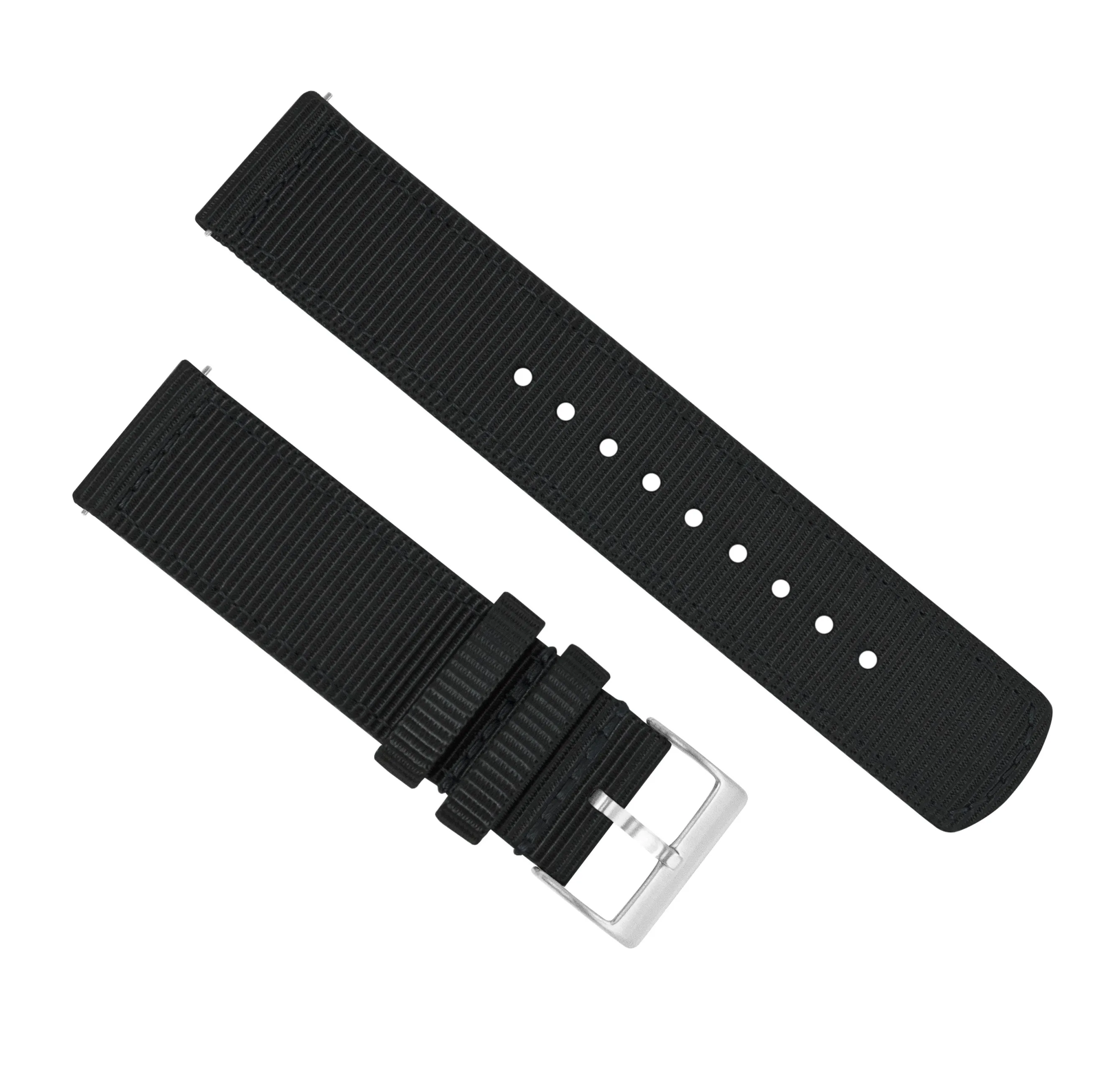 Samsung Galaxy Watch5 Two Piece NATO® style Black Watch Band
