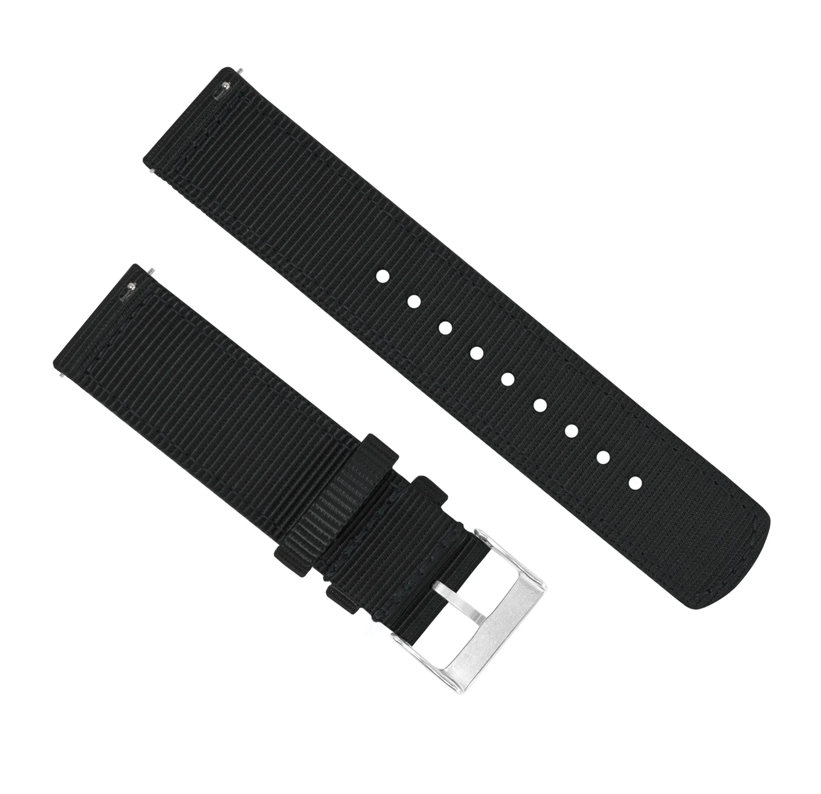 Samsung Galaxy Watch5 Two Piece NATO® style Black Watch Band