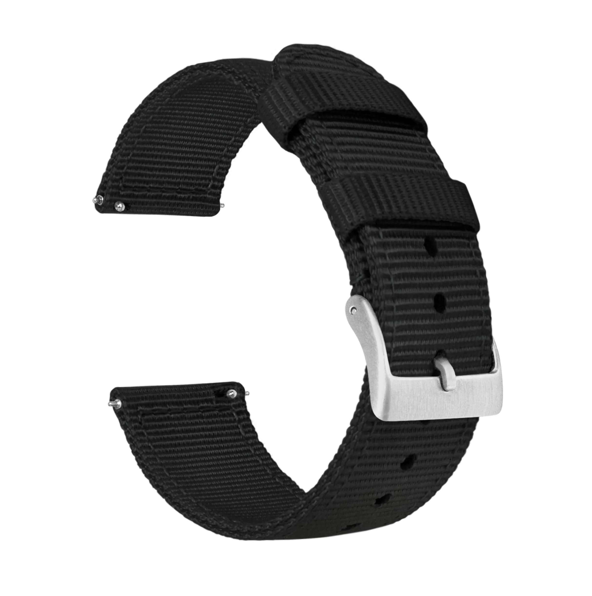 Samsung Galaxy Watch5 Two Piece NATO® style Black Watch Band