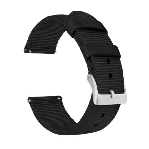 Samsung Galaxy Watch5 Two Piece NATO® style Black Watch Band
