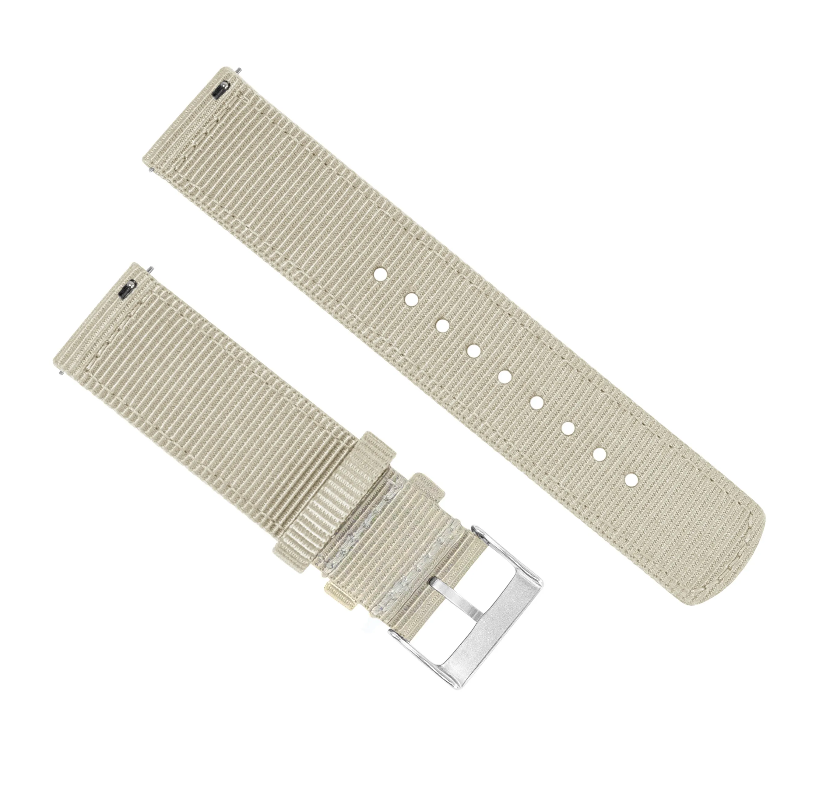 Samsung Galaxy Watch5 Two Piece NATO® style Khaki Tan Watch Band