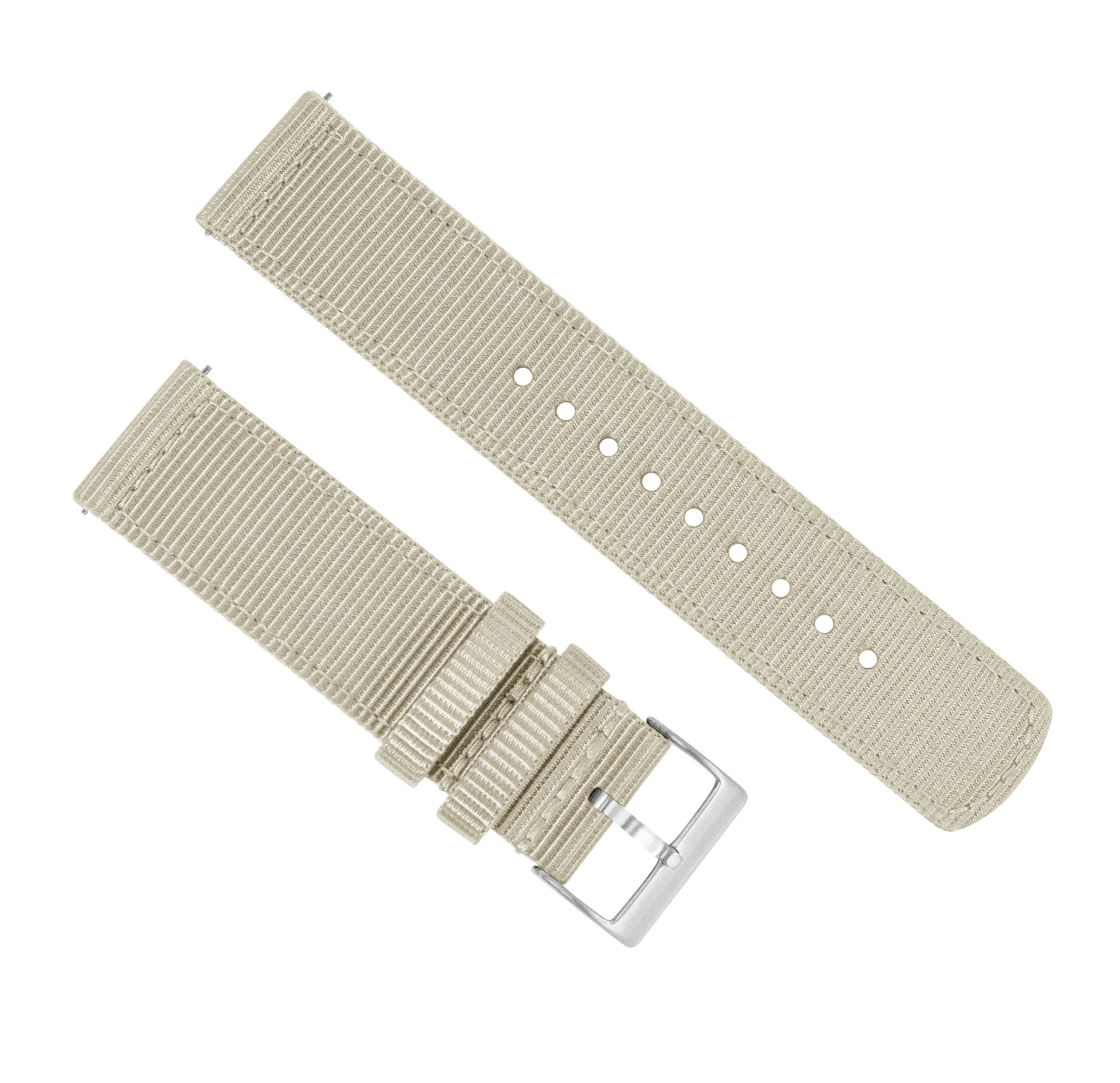 Samsung Galaxy Watch5 Two Piece NATO® style Khaki Tan Watch Band