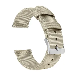 Samsung Galaxy Watch5 Two Piece NATO® style Khaki Tan Watch Band