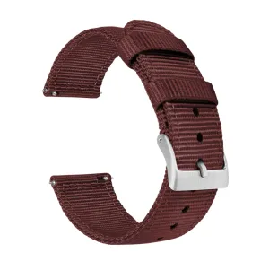 Samsung Galaxy Watch5 Two Piece NATO® style Merlot Watch Band