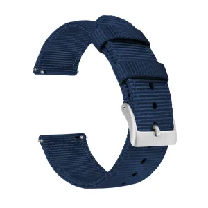 Samsung Galaxy Watch5 Two Piece NATO® style Navy Blue Watch Band