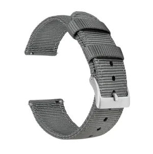 Samsung Galaxy Watch5 Two Piece NATO® style Smoke Grey Watch Band