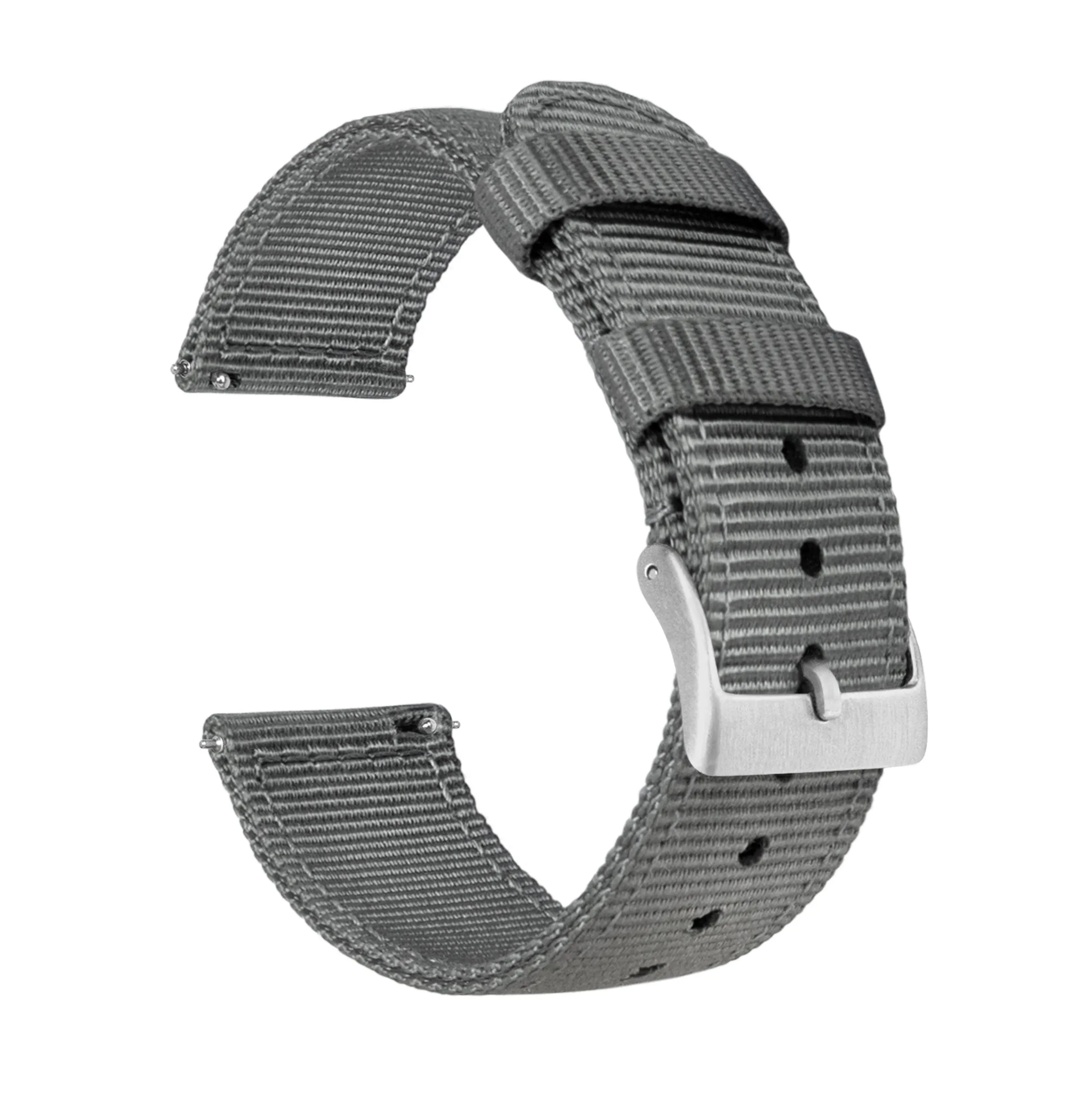 Samsung Galaxy Watch5 Two Piece NATO® style Smoke Grey Watch Band