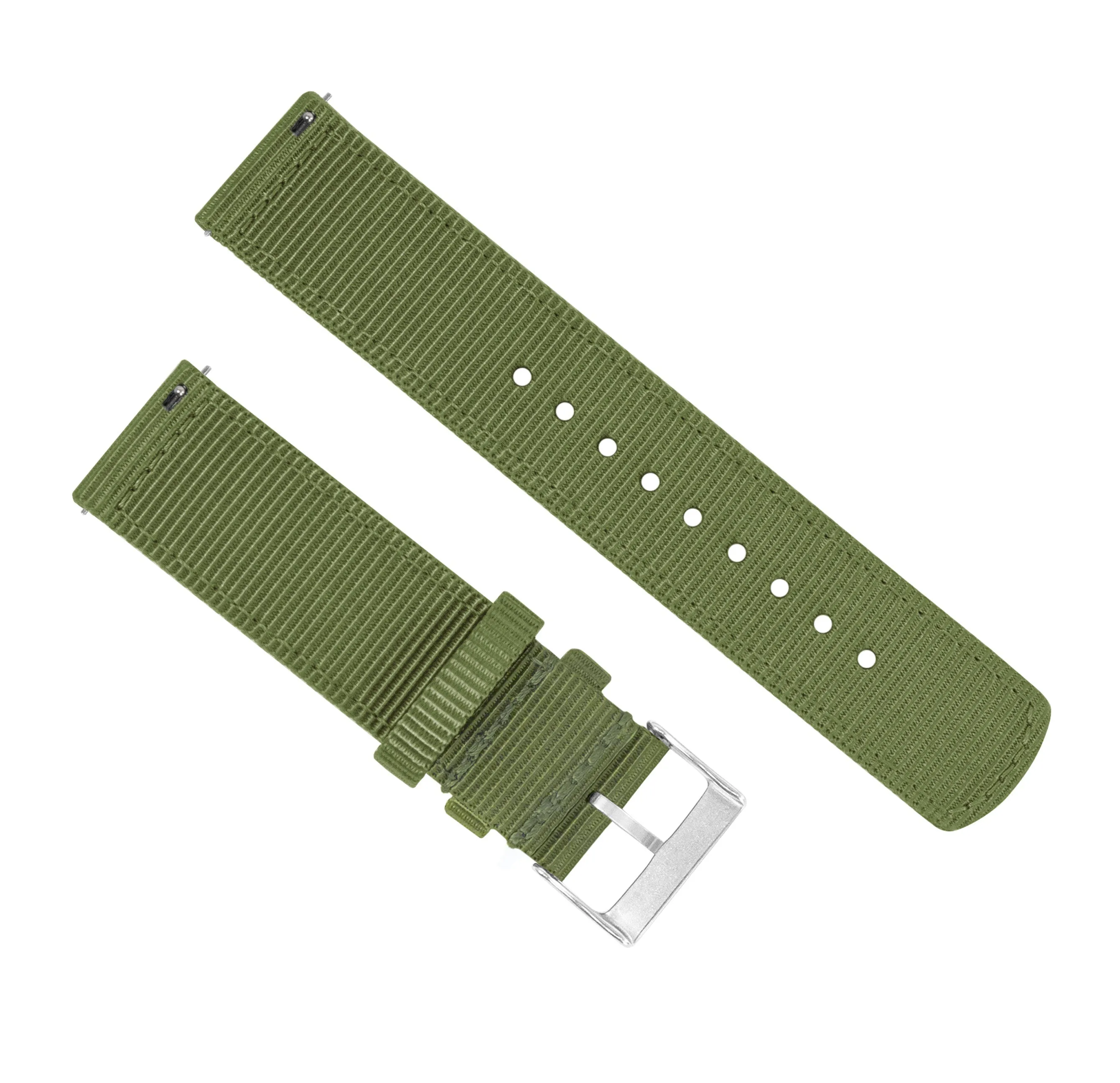 Samsung Galaxy Watch6 Two Piece NATO® style Army Green Watch Band