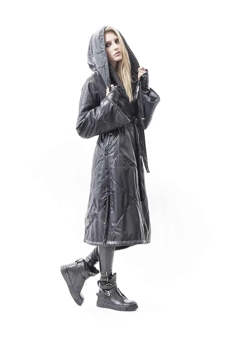 Samurai Hooded Wrap Coat