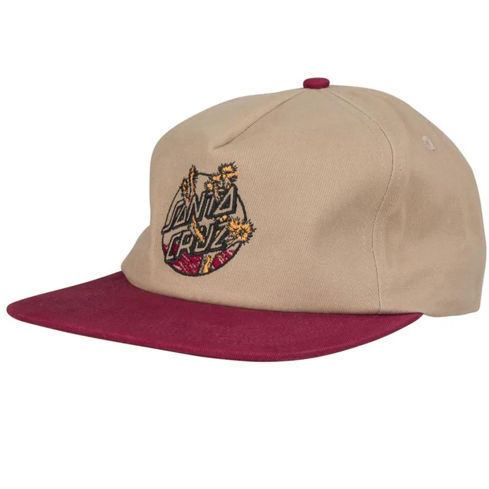 Santa Cruz Cap Joshua Tree Dot Cap - Oat/Blood