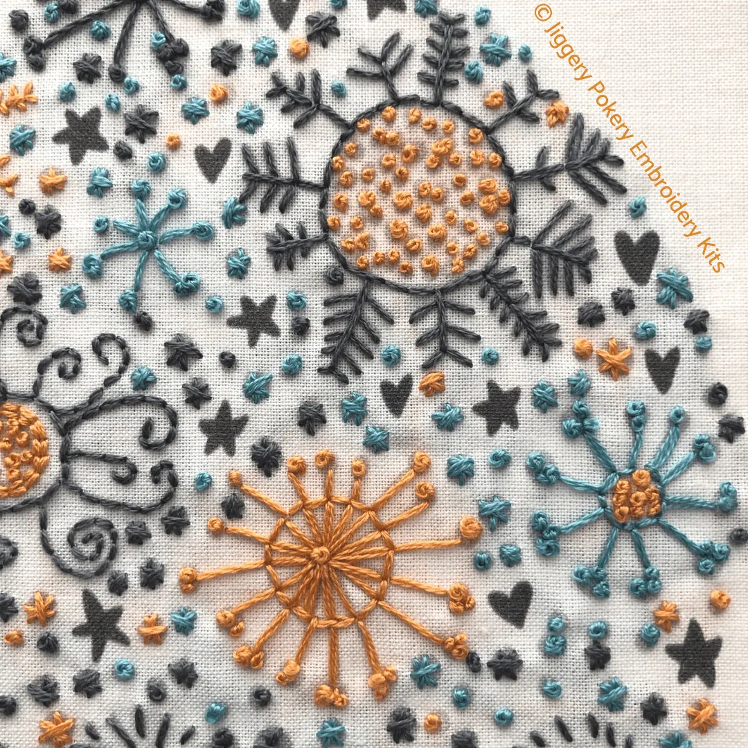 Scandinavian Christmas embroidery pattern