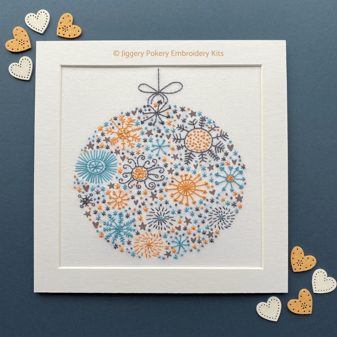 Scandinavian Christmas embroidery pattern