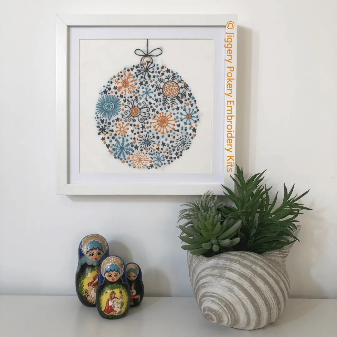 Scandinavian Christmas embroidery pattern