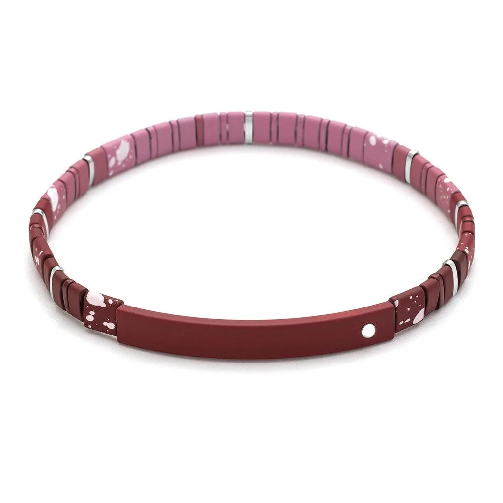 Scout Curated Wears Good Karma Ombre Bracelet - Gratitude Mulberry/Silver