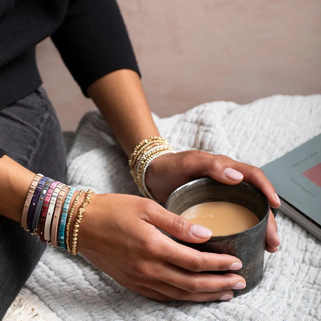 Scout Curated Wears Good Karma Ombre Bracelet - Gratitude Mulberry/Silver