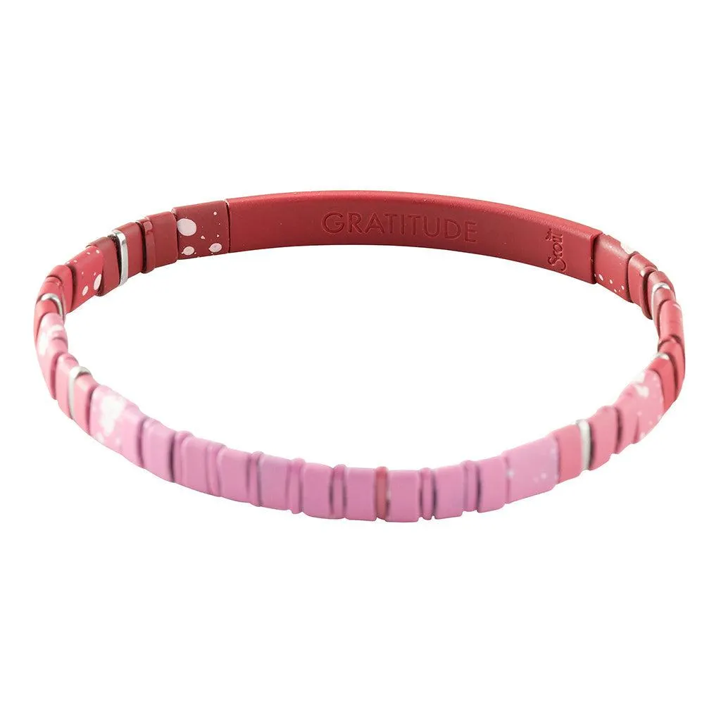 Scout Curated Wears Good Karma Ombre Bracelet - Gratitude Mulberry/Silver