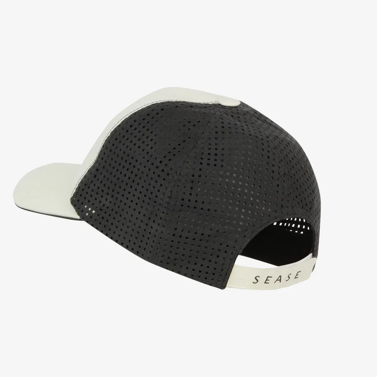 Sease Cap Wool and Bio Nylon Blend and Drilled Alcantara Baseball Cap - Pearl Grey