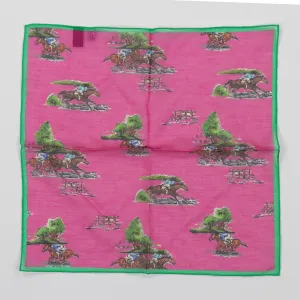 Seaward & Stearn Pocket Square - Steeplechase Pink