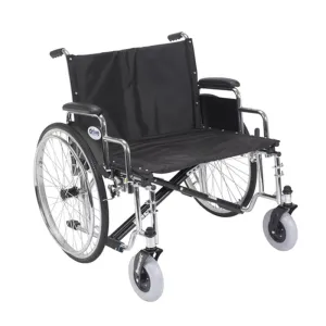 Sentra EC Heavy Duty Extra Wide Wheelchair, Detachable Desk Arms, 26" Seat - 1 Each
