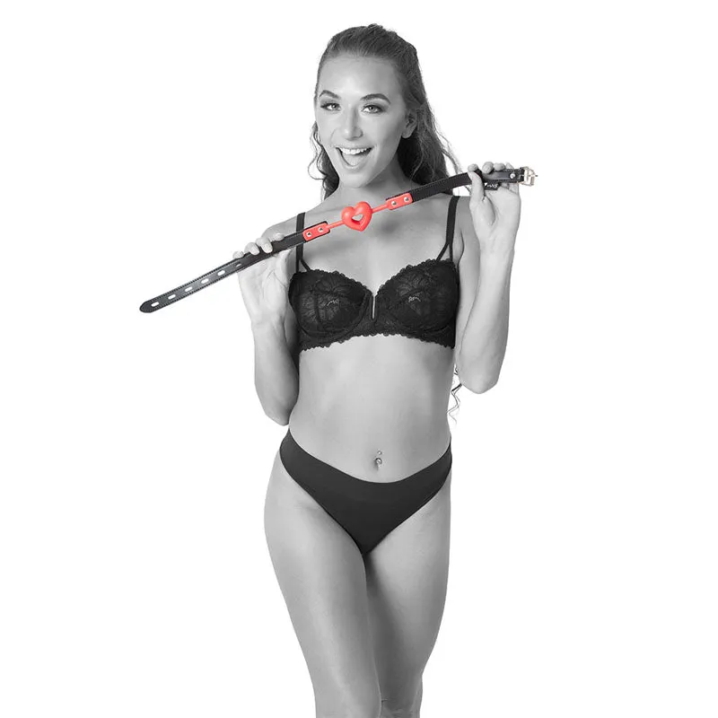 Sex & Mischief Amor Ball Gag - Red/Black