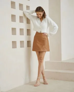 Shayla Mini Leather Skirt