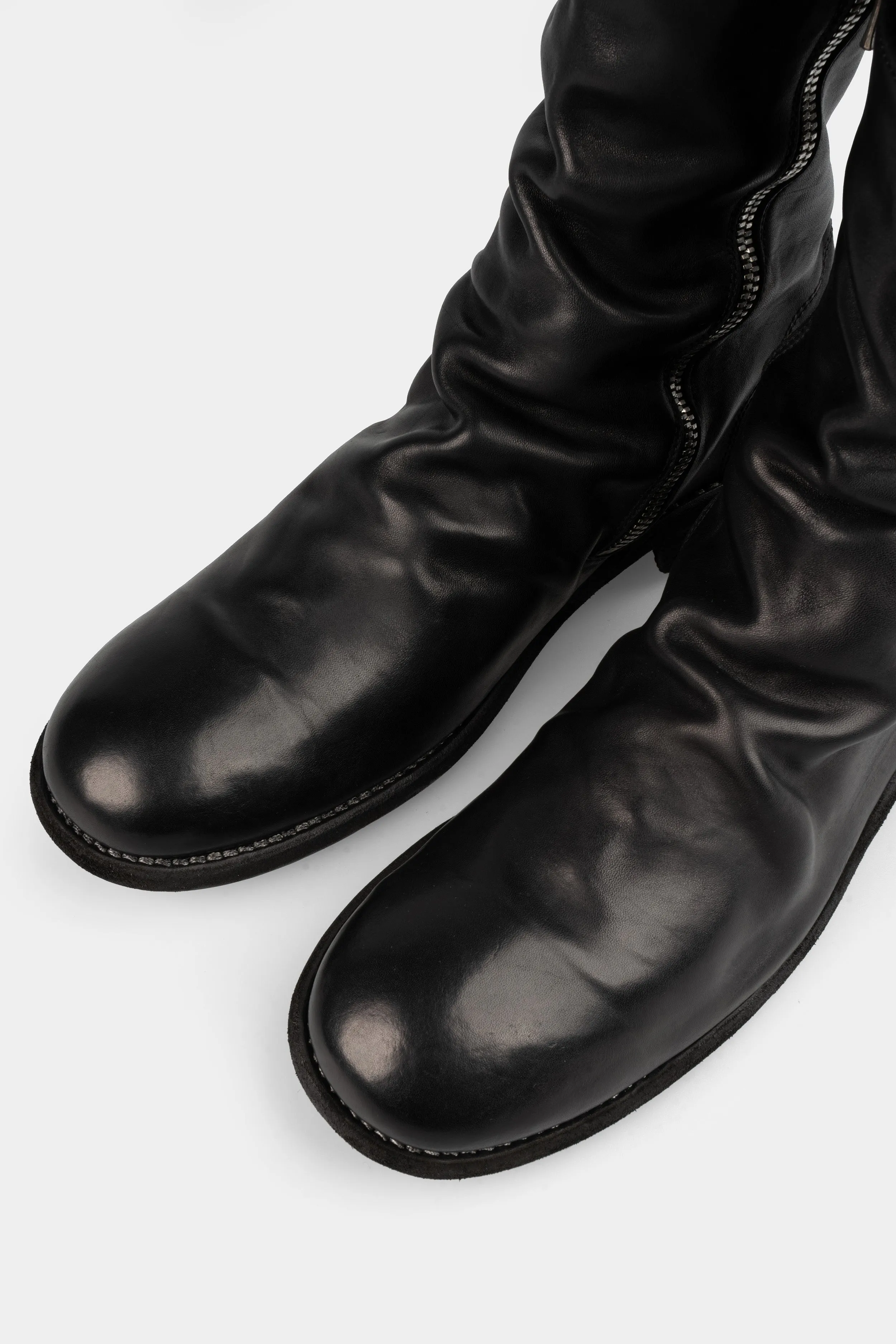 Side zip leather boots | 698X