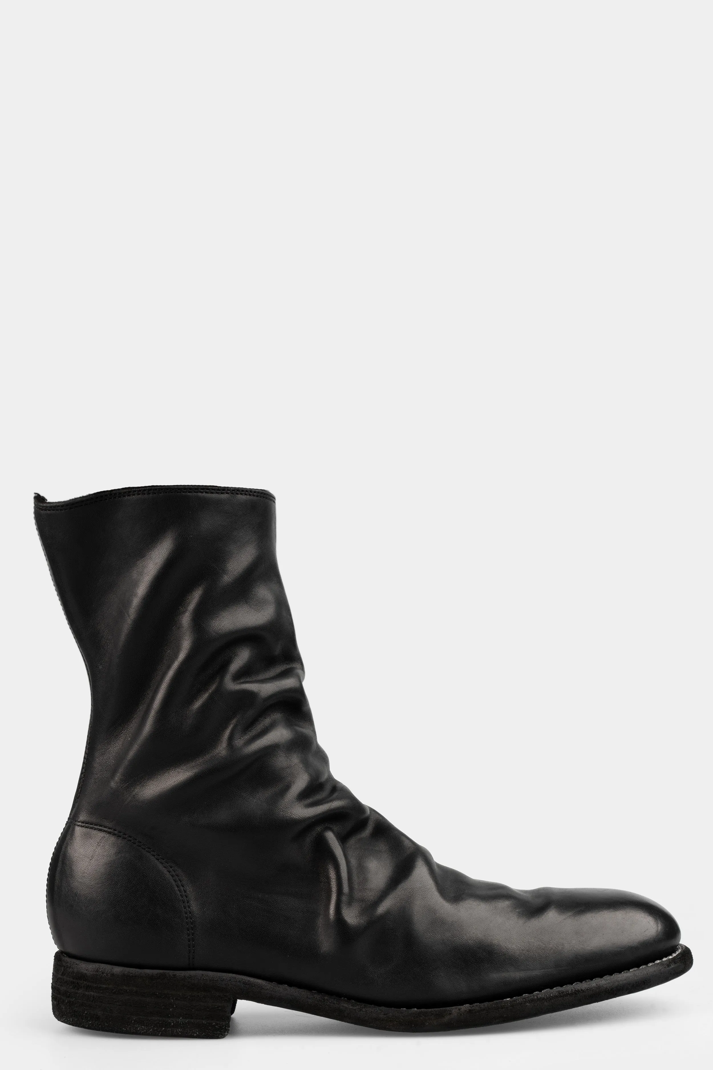 Side zip leather boots | 698X