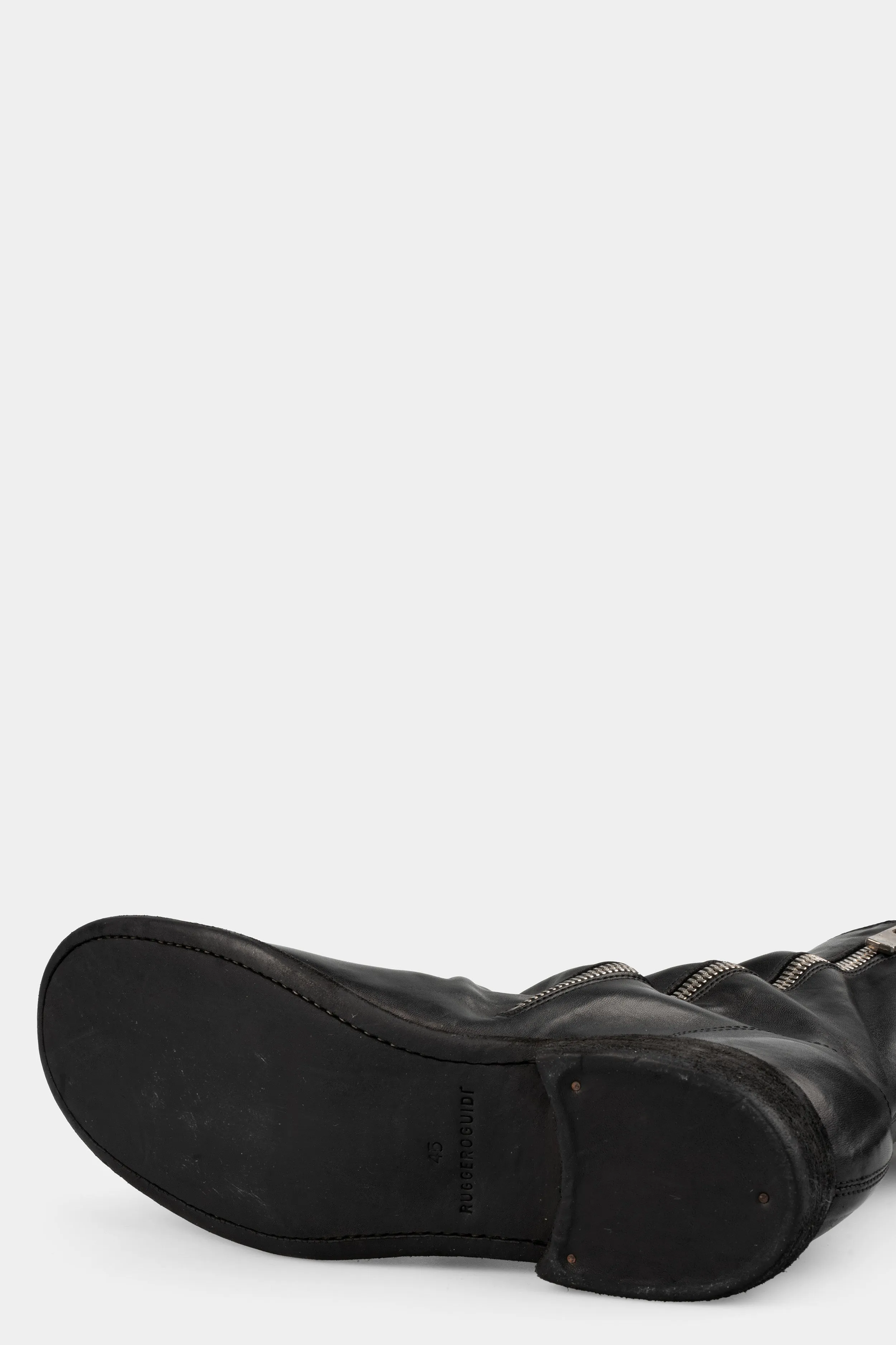 Side zip leather boots | 698X