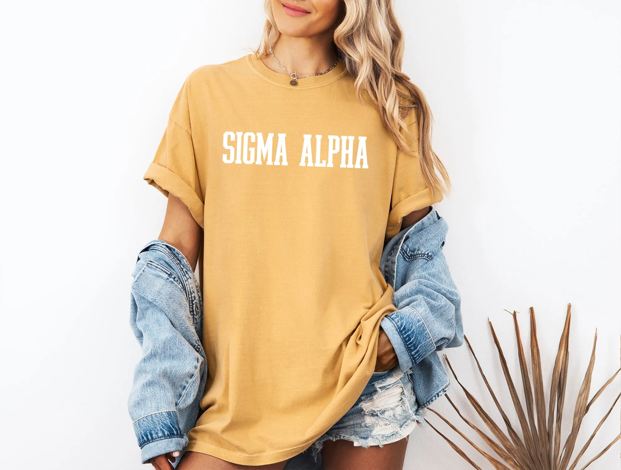 Sigma Alpha Heavyweight Short Sleeve T-shirt - Comfort Colors