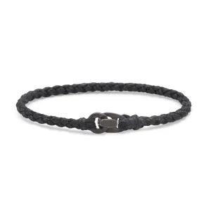Single Wrap Bracelet in Matte Black