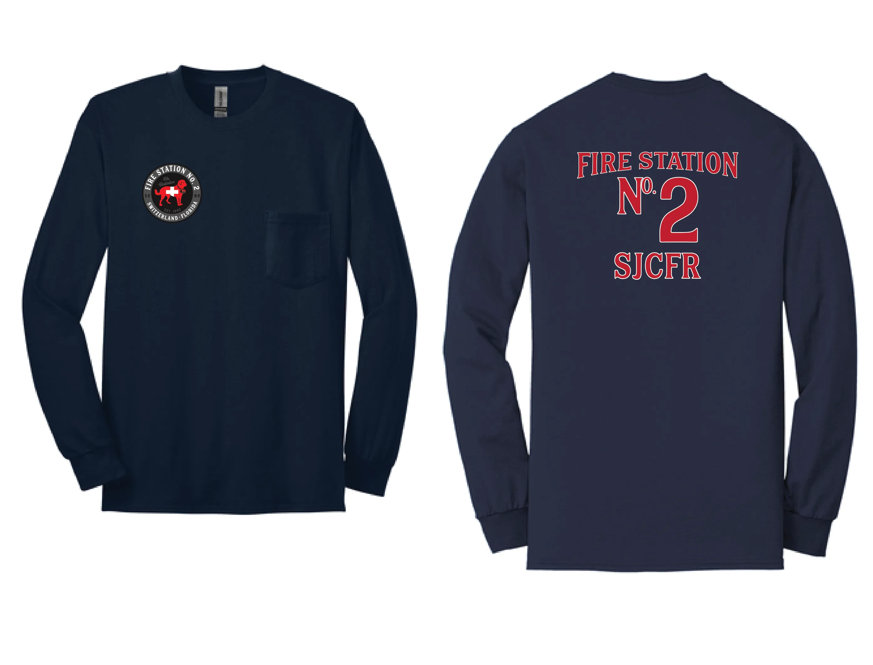 SJCFR STATION 2 Pocketed Long Sleeve Shirt