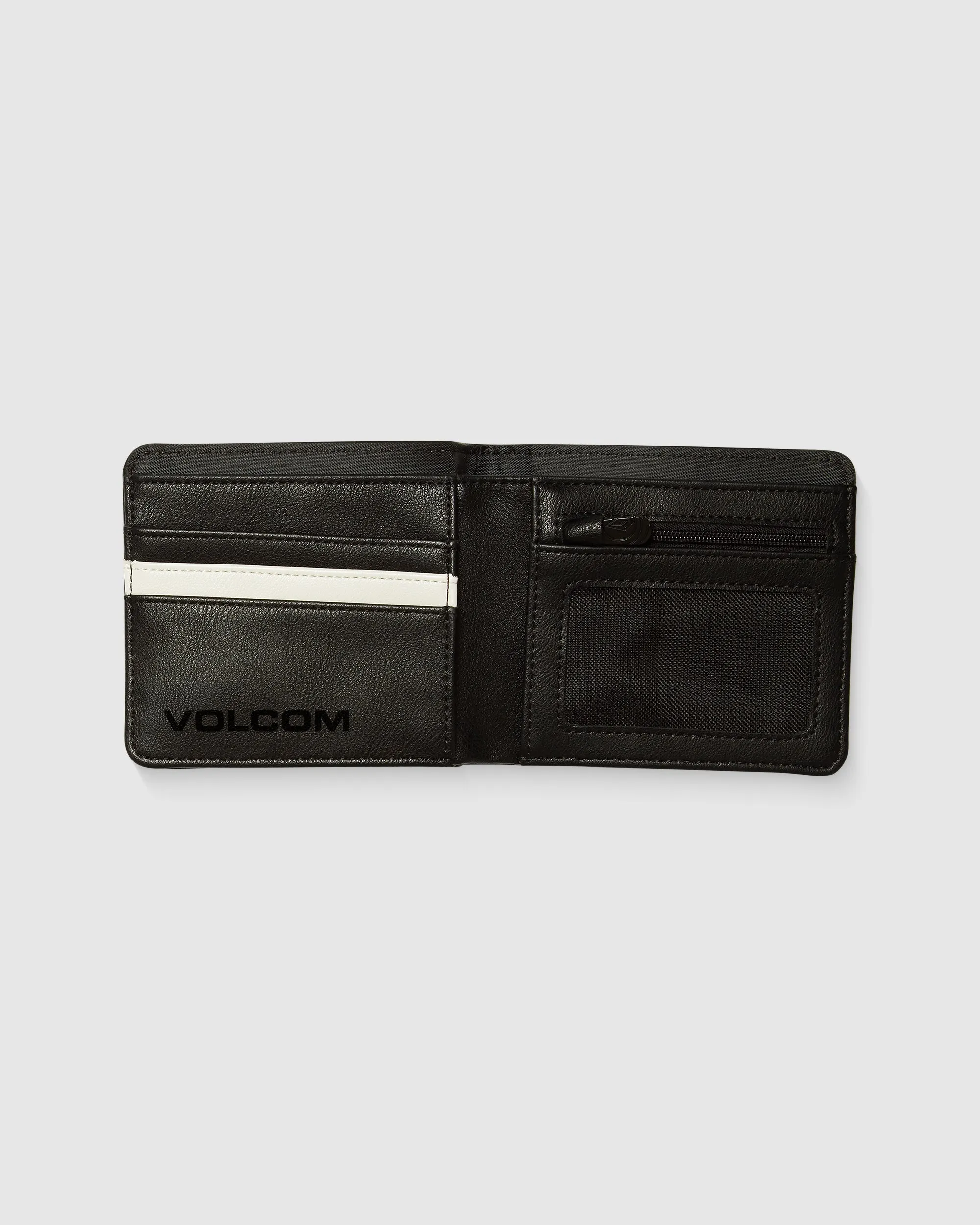 Slim Stone Small Wallet - BLACK