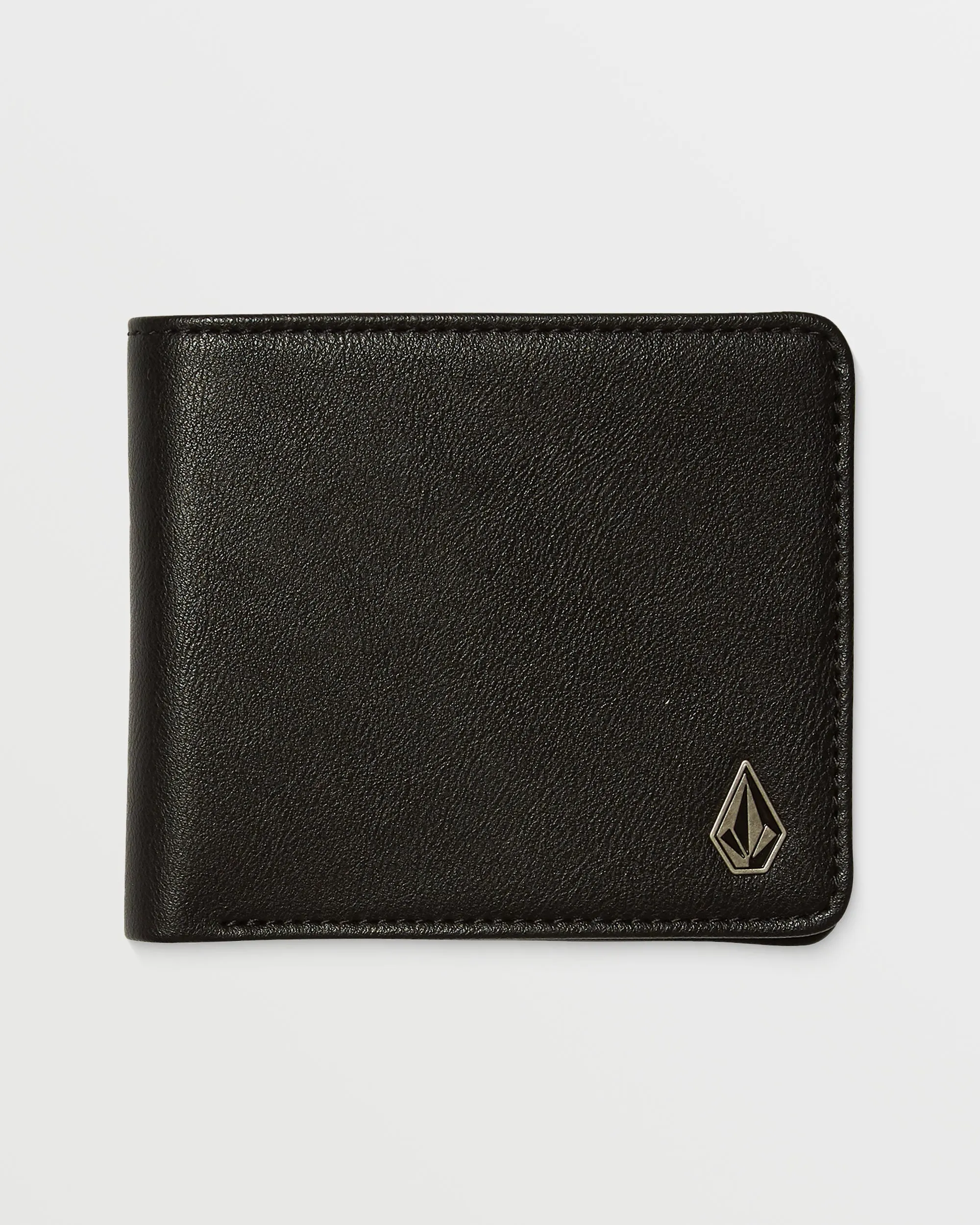 Slim Stone Small Wallet - BLACK