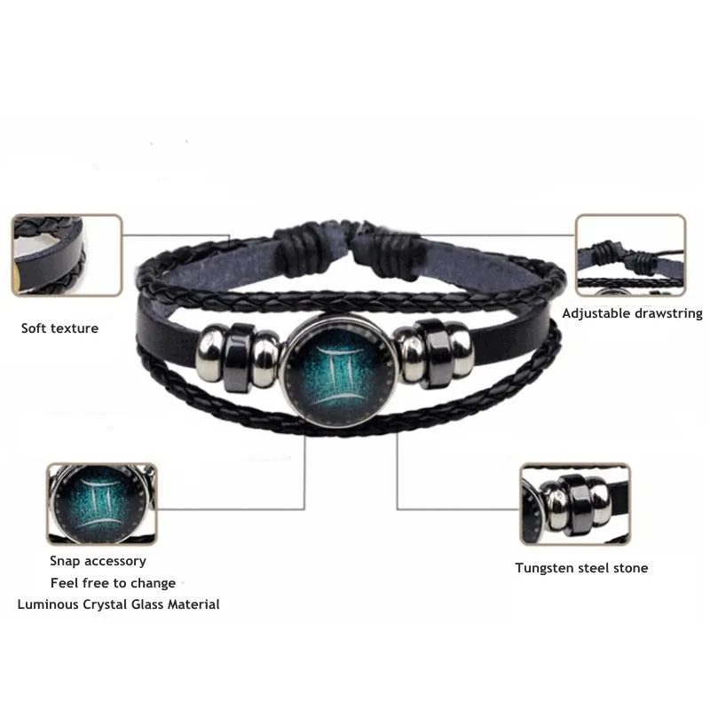 SMF Luminous 12 Constellation Charm Bracelet