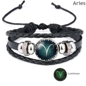 SMF Luminous 12 Constellation Charm Bracelet