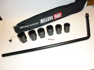 SOCKET SET- 6 pc- 3/4" DR ( IMPERIAL SIZES ) W/ BREAKER BAR- TRUCKIES MATE- NEW.