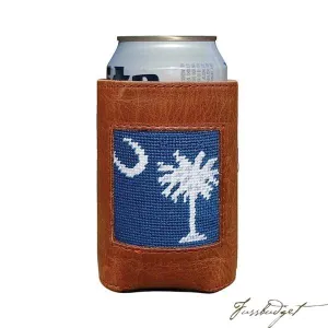 South Carolina Flag Needlepoint Can Cooler