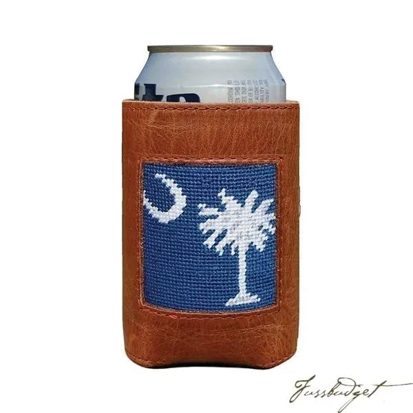 South Carolina Flag Needlepoint Can Cooler