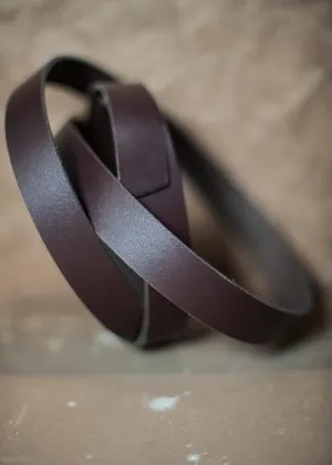 Split Cowhide Leather Strapping 1"