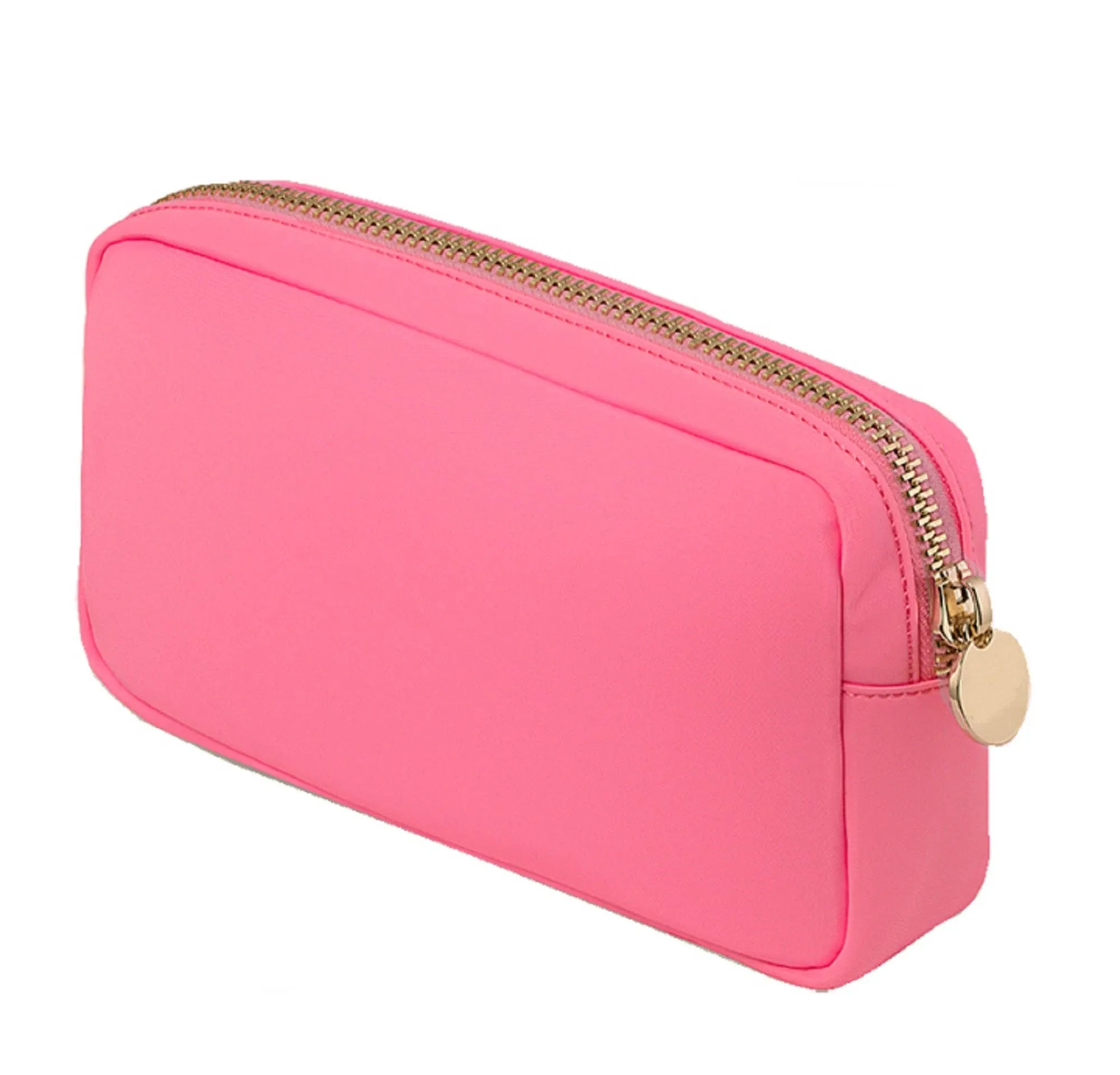 Stacy Round Zippered Nylon Cosmetic/Travel Pouch
