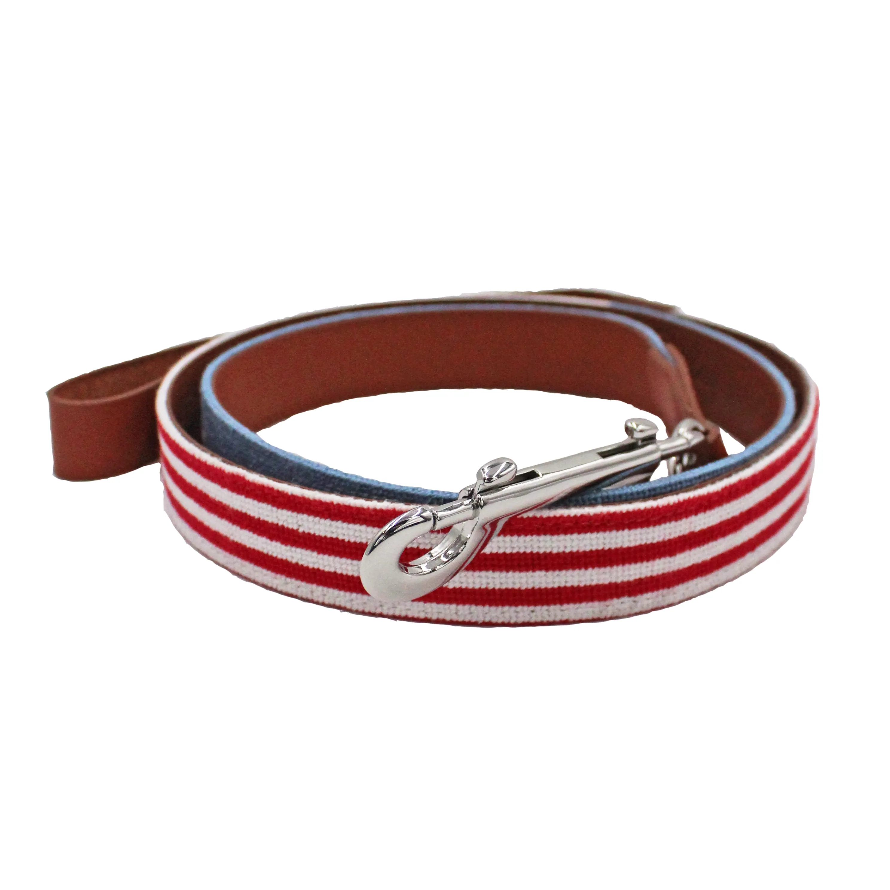 Stars and Stripes Needlepoint Leash