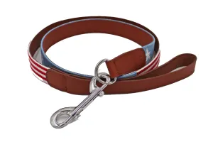 Stars and Stripes Needlepoint Leash